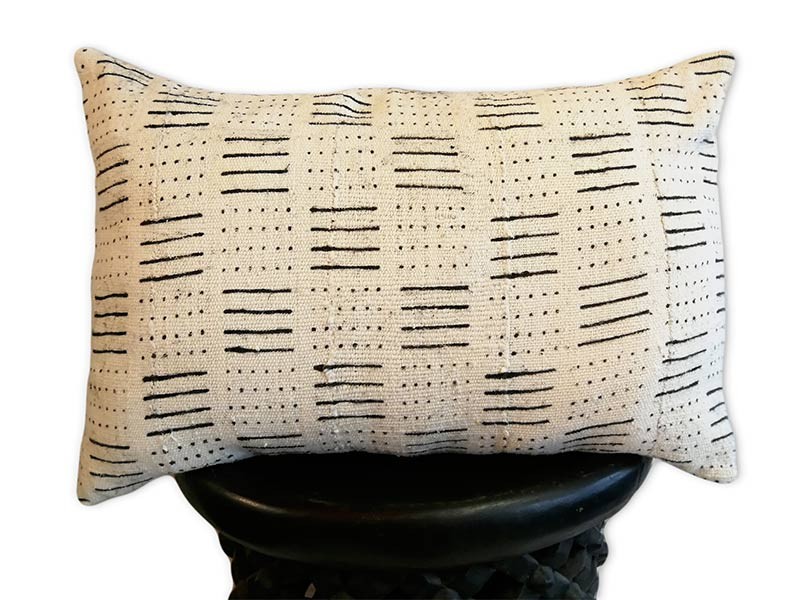 Lumbar Cushion Cover 60 x 40cm /24" x 16" white and black Lumbar Cushion Cover 60 x 40cm /24" x 16" white and black